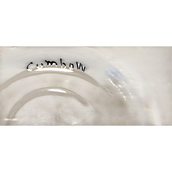 Vintage Demitasse Teacup & Saucer Singed Cumbow Silver Gilded Hand-Painted - Picture 12 of 14